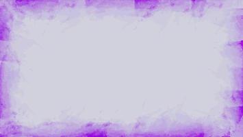 Abstract Purple Violet Frame Or Border Watercolor Texture In White Background vector