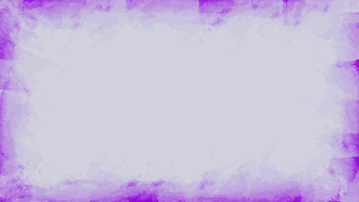 Abstract Purple Violet Frame Or Border Watercolor Texture In White Background