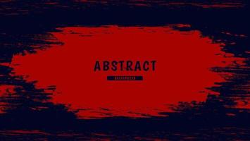 Abstract Red Frame Grunge Texture Design In Dark Blue Background vector