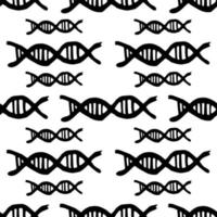 dna dudul - seamless vector background. dna molecule - illustration in flat style