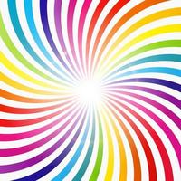 Abstract Rainbow Hypnotic Background Vector Illustration