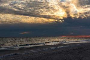 Winter Evening Beach photo