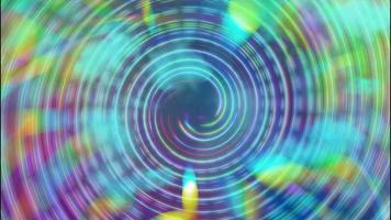 fond de spirale multicolore en boucle rotative