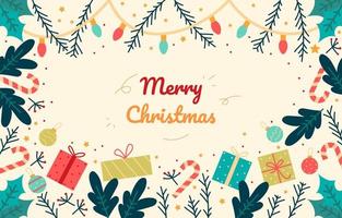 Hand Drawn Christmas Background vector