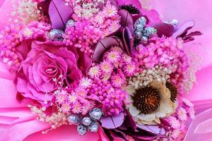 Bouquet dry flowers. photo