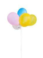 Color Balloons isolated photo