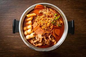 Budae Jjigae or Budaejjigae - Army stew or Army base stew photo