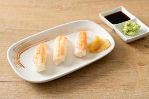 Shrimps Sushi or Ebi Nigiri Sushi photo