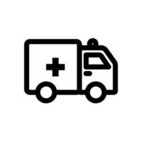 Ambulance Medical Icon Line vector