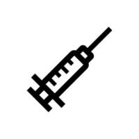 Injection Medical Icon Line Style vector