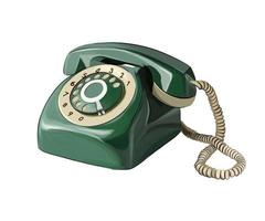 Vintage green telephone from multicolored paints. Splash of watercolor, colored drawing, realistic. Vector illustration of paints