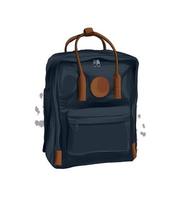 Backpack from multicolored paints. Splash of watercolor, colored drawing, realistic. Vector illustration of paints