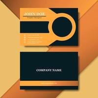 modern yellow business card vector modern design. fully editable files very easily for your design needs