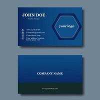 Blue clean business card template vector. fully editable files very easily for your design needs. vector