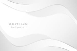 White background with beautiful soft abstract waves. vector