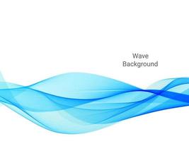 Abstract modern flowing blue wave pattern background vector