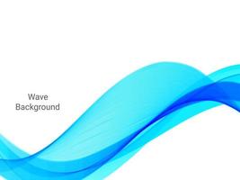 Fondo de onda de patrón de curva azul decorativo elegante abstracto vector