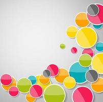 Abstract Glossy Circle Background Vector Illustration