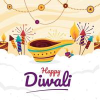 Firecracker on Diwali Festival vector