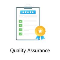 Quality Assurance and Checklist vector