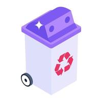 Recycle Trash Bin vector