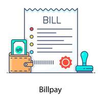 Billpay and Invoice vector
