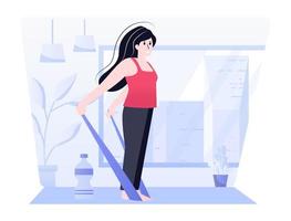 Chest Stretch and Yoga vector