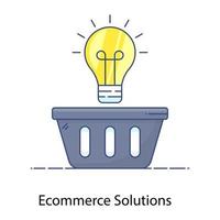 Ecommerce Solutions and Ideas vector