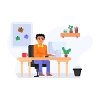 Home Job and Workspace vector