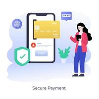 Secure and safe Payment vector