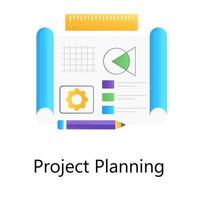 Project Content  Planning vector