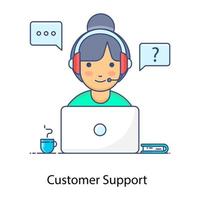 Customer Support Center vector