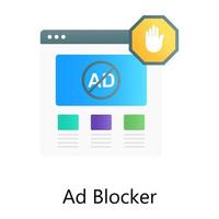 Ad Blocker and Banned vector