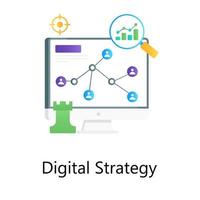 Digital Web Strategy vector