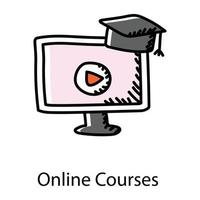 Online Courses and Training vector