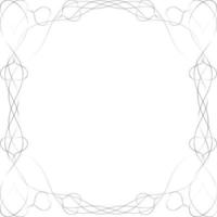 Plantilla de folleto ornamental para diseño aislado sobre un fondo blanco. vector