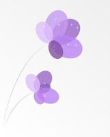 Abstract background with Flowers. Vector Illustration