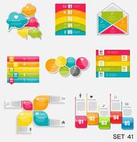 Collection of Infographic Templates for Business Vector Illustration