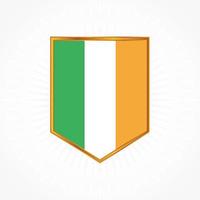 diseño de vector de bandera de irlanda