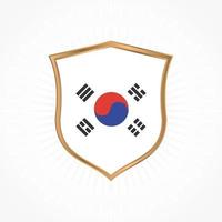 diseño de vector de bandera de corea del sur
