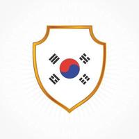 diseño de vector de bandera de corea del sur