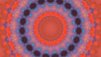 Circular abstract background. Kaleidoscope texture, symmetric effect. video