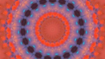 Circular abstract background. Kaleidoscope texture, symmetric effect. video