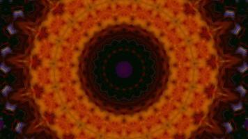 Circular abstract background. Kaleidoscope texture, symmetric effect. video