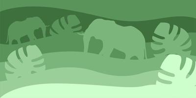 Background Vector Design, illustration vector animal in green, file format EPS.