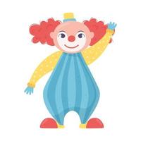 clown character cartoon vector