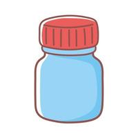 bottle medicine template vector