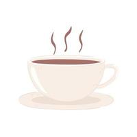hot coffee cup vector