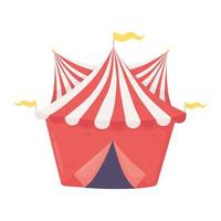 circus tent cartoon vector