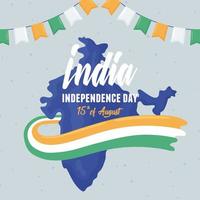 india independence flyer vector